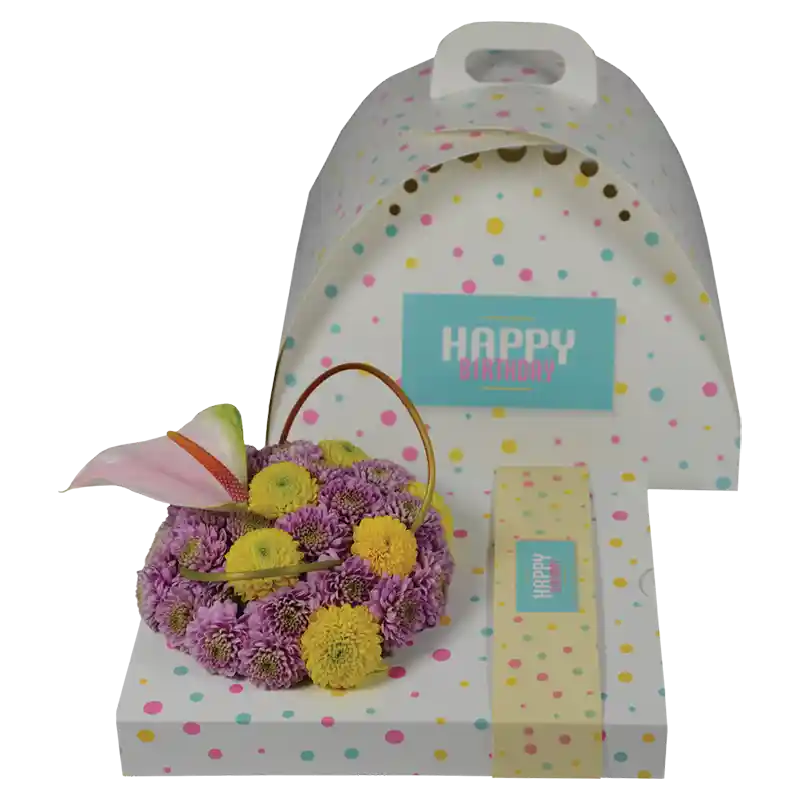 OASIS®Floxi Geschenkverpackung "Happy Birthday"