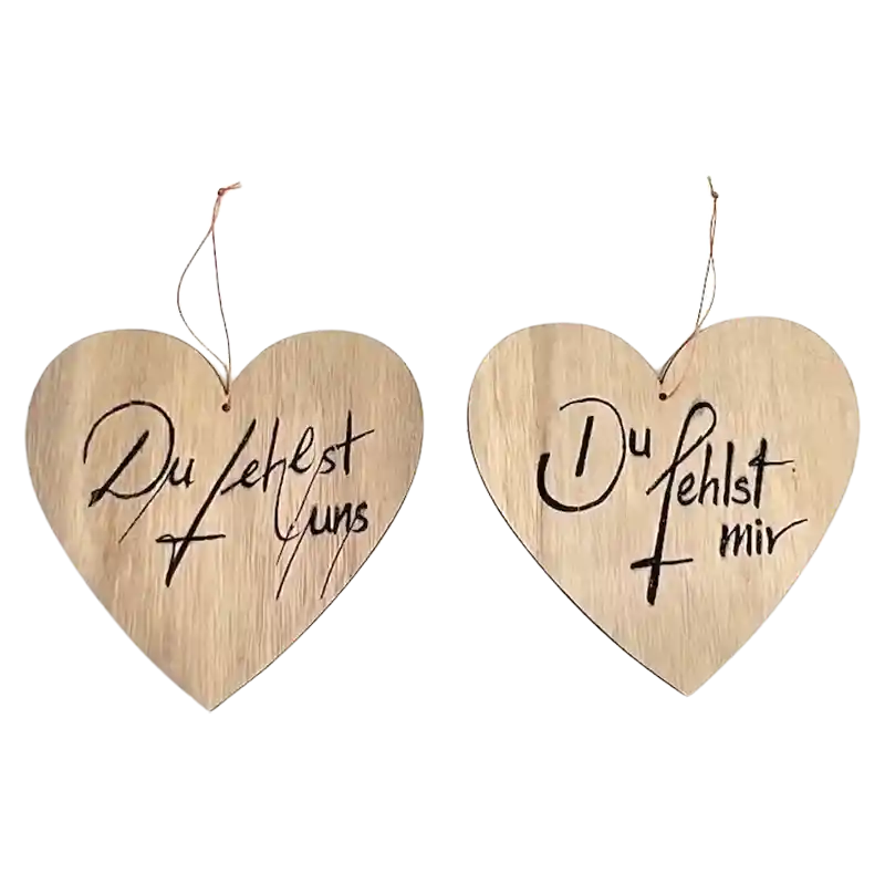 Hänger Herz "Du fehlst mir/Du fehlst uns"-224370
