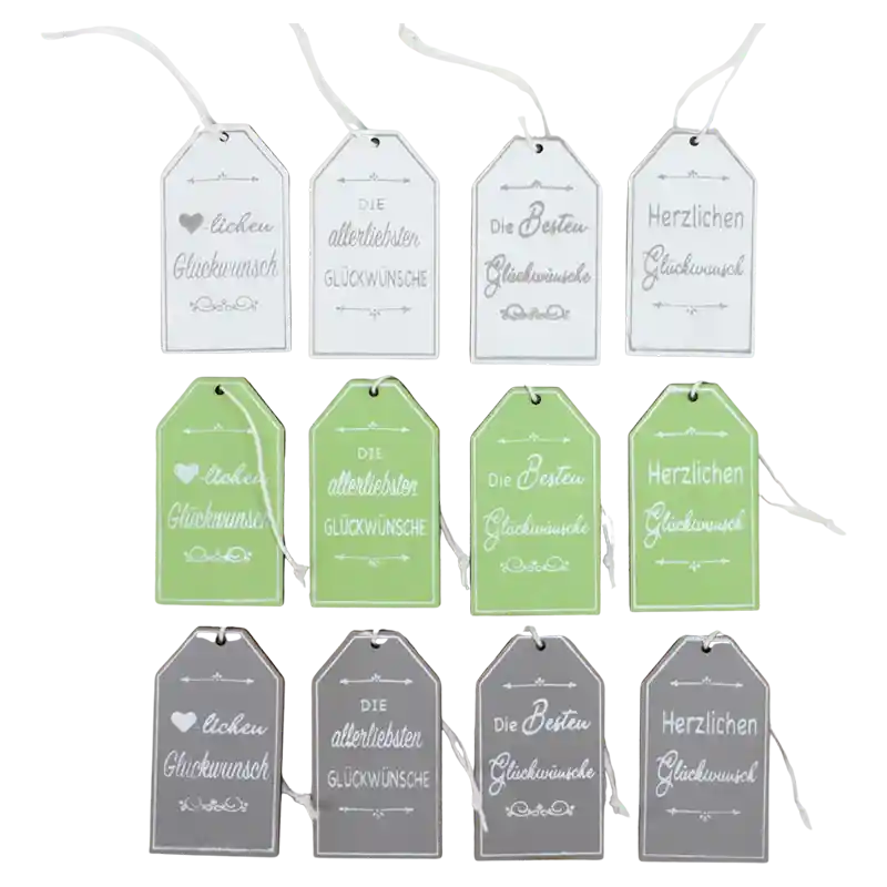 Hänger Schild Togo Glückwunsch