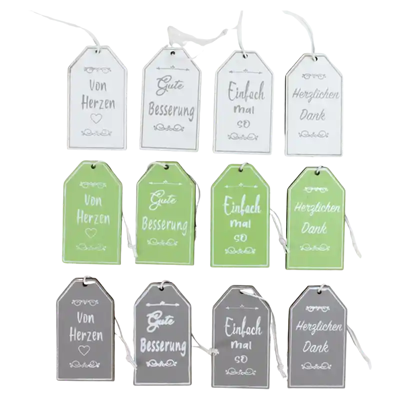 Hänger Schild Togo Mix Danke von Herzen